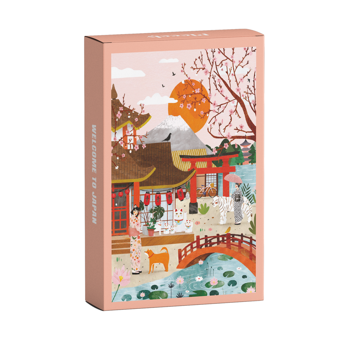 Piecely Mini Puzzle 99 Teile Welcome to Japan 10 x 14 cm