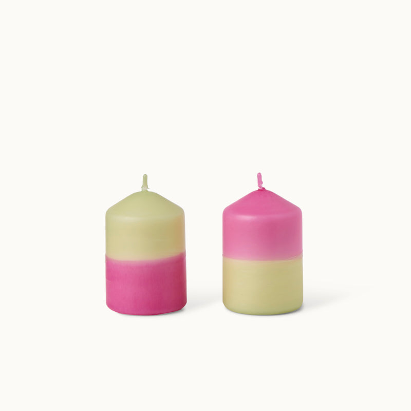 by Vivi Stumpenkerze Dip Dye - M Rose Garden