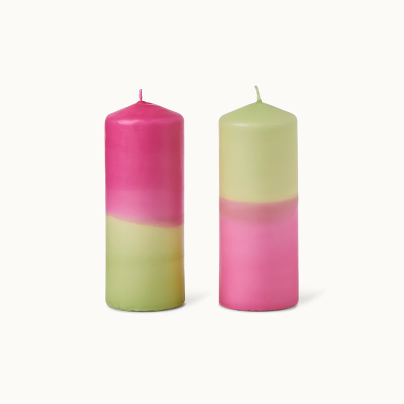by Vivi Stumpenkerze Dip Dye - XL Rose Garden