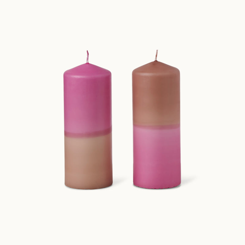 by Vivi Stumpenkerze Dip Dye - XL Bordeaux