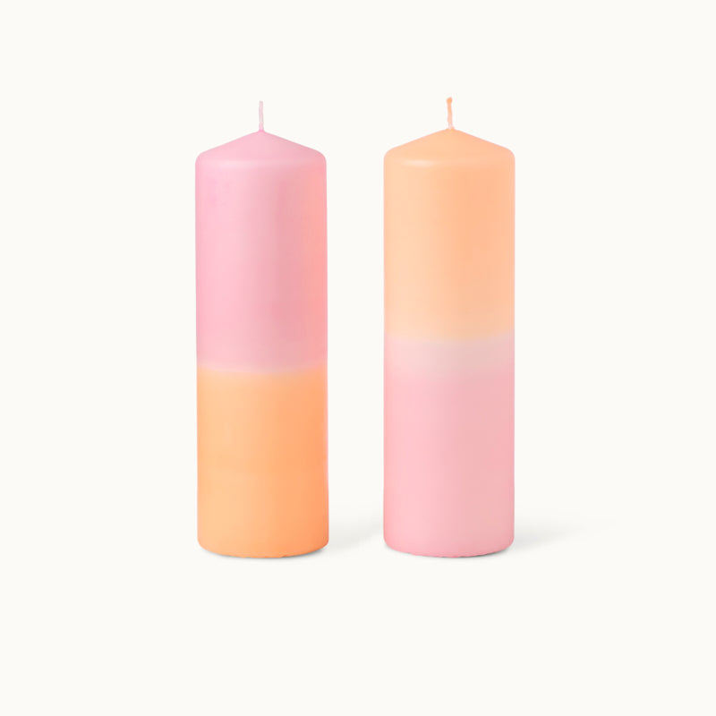 by Vivi Stumpenkerze Dip Dye - XXL Happy Stripes