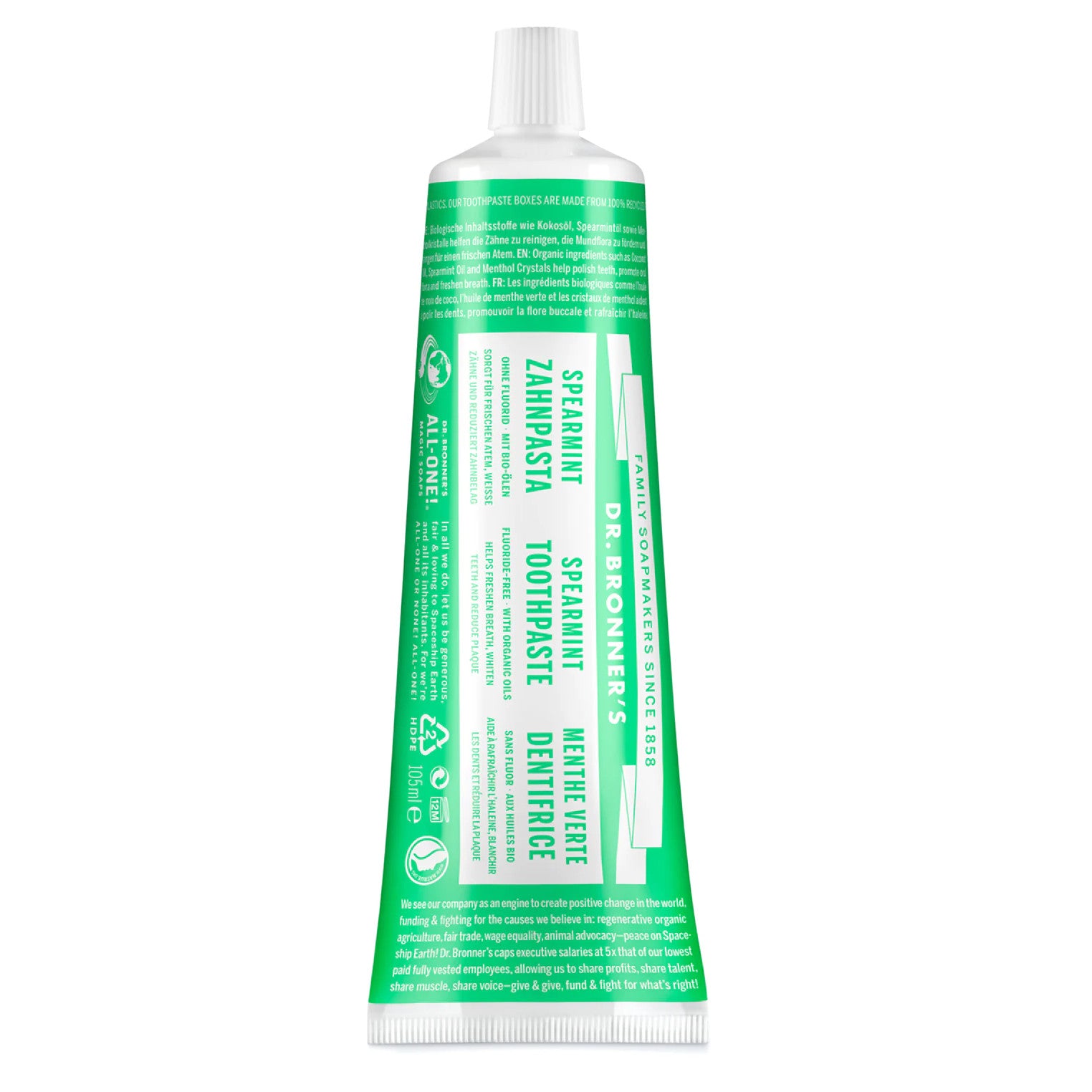 Dr. Bronner's Zahnpasta "All-One" Spearmint 105 ml