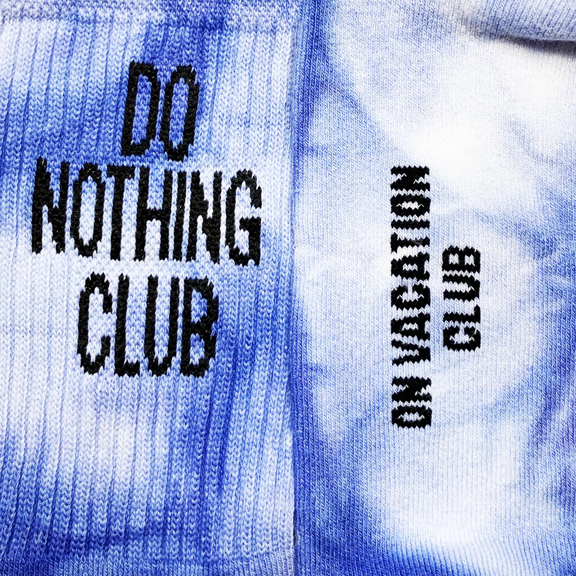 On Vacation Tennis Socks Tie Dye "Do Nothing Club"