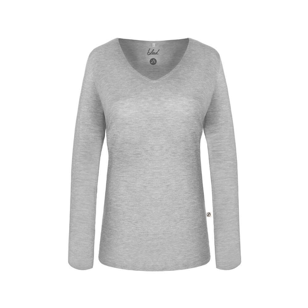 bleed clothing Damen Longsleeve Lyocell (TENCEL™) Grey