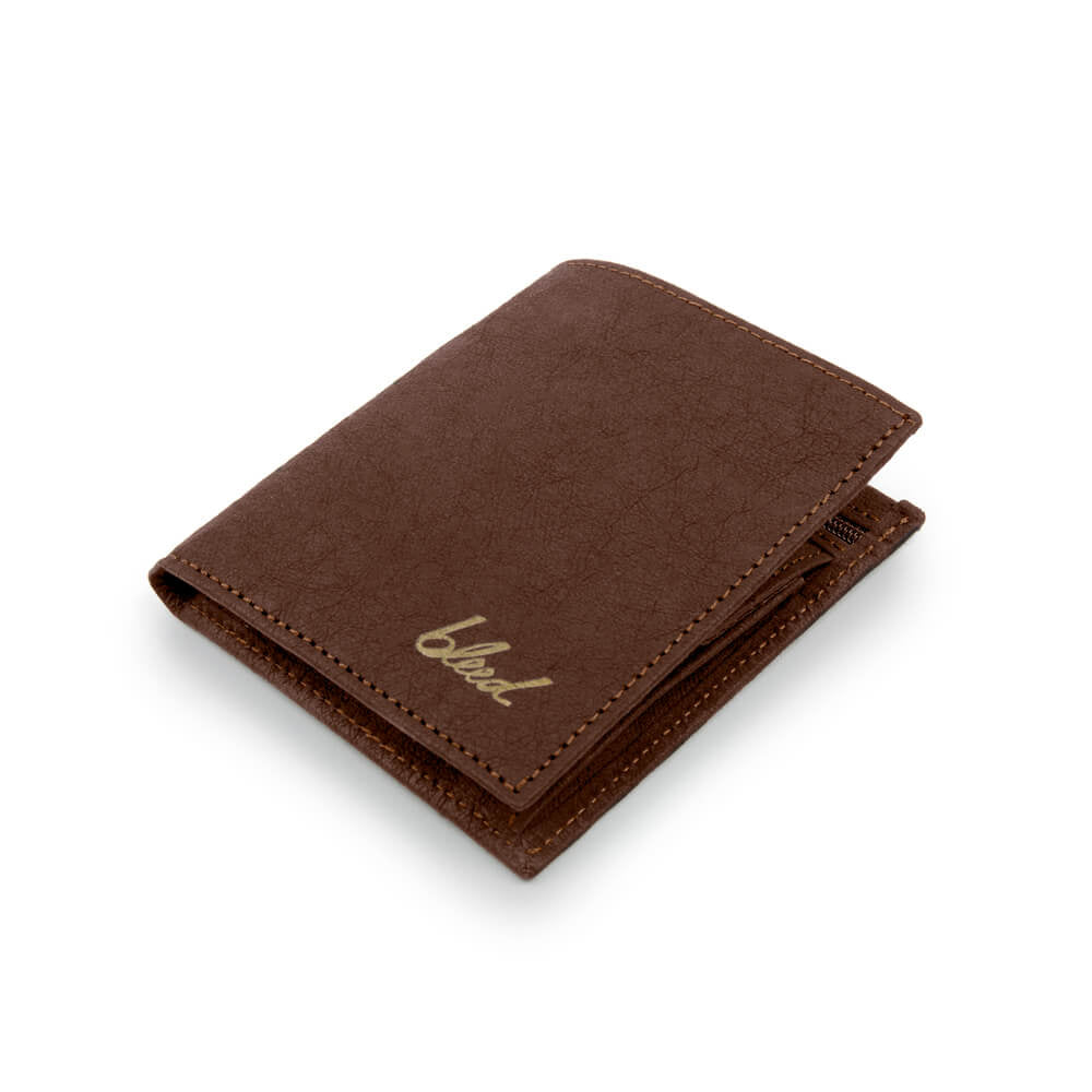 bleed clothing Jacroki® Paper Wallet Chocolate