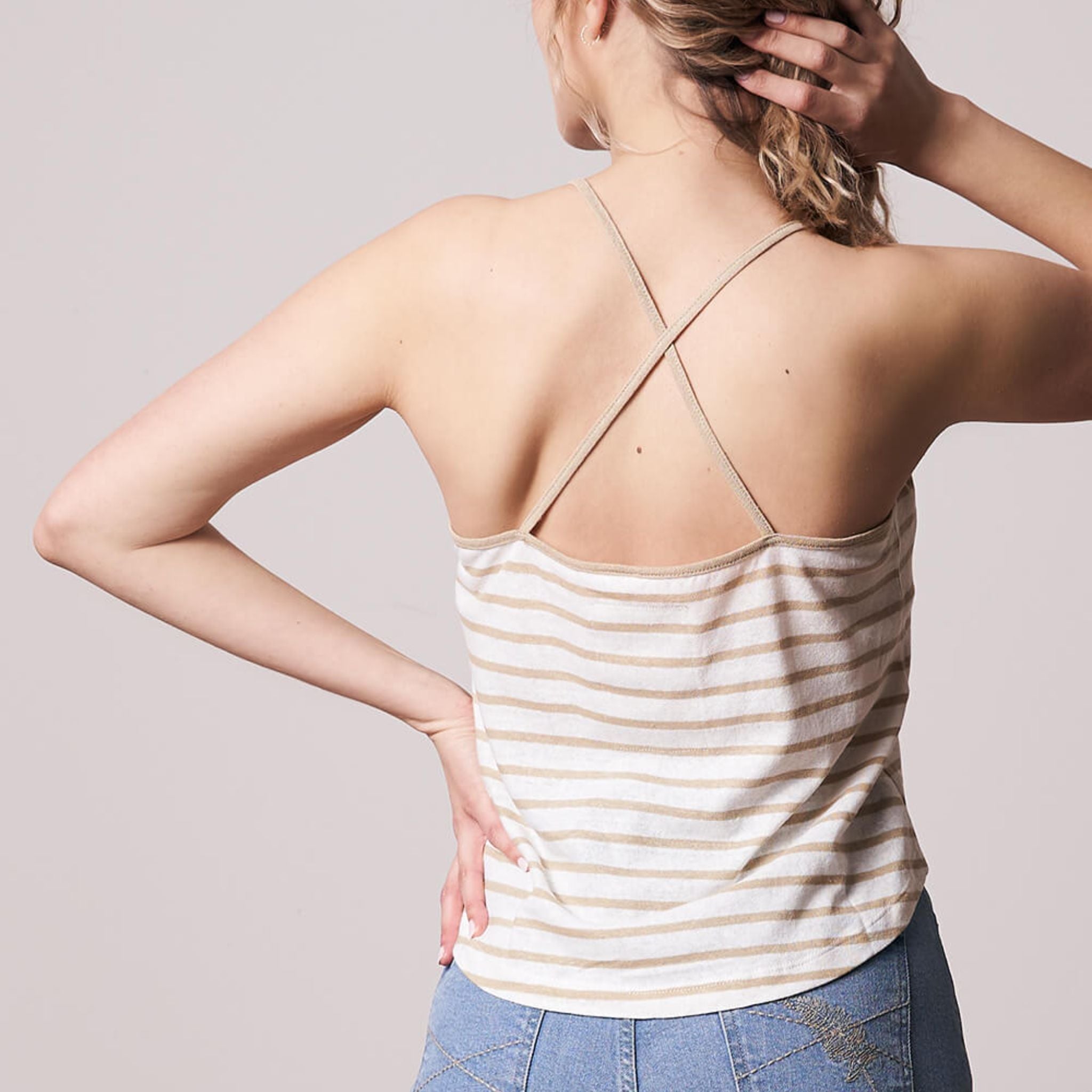 bleed clothing Damen Striped Linen Top