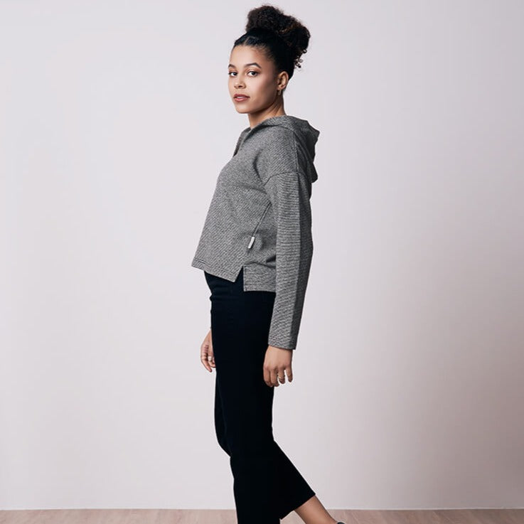 bleed clothing Damen Stripe Hoody Hemp
