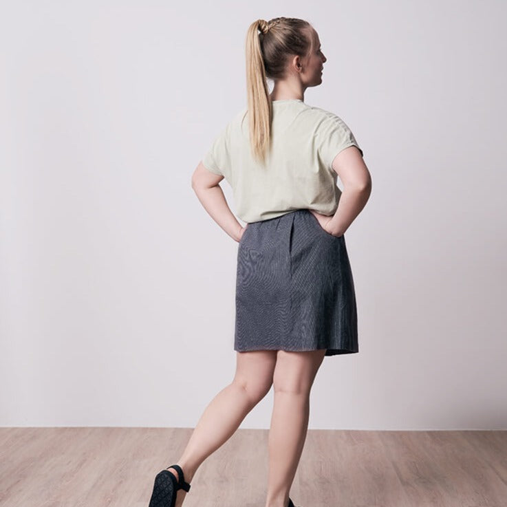 bleed clothing Schawola Buttoned Skirt Hemp