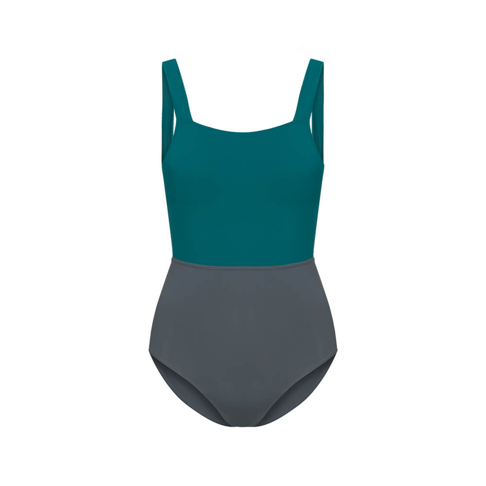 bleed clothing ECONYL® Swimsuit Petrol Blue Grey