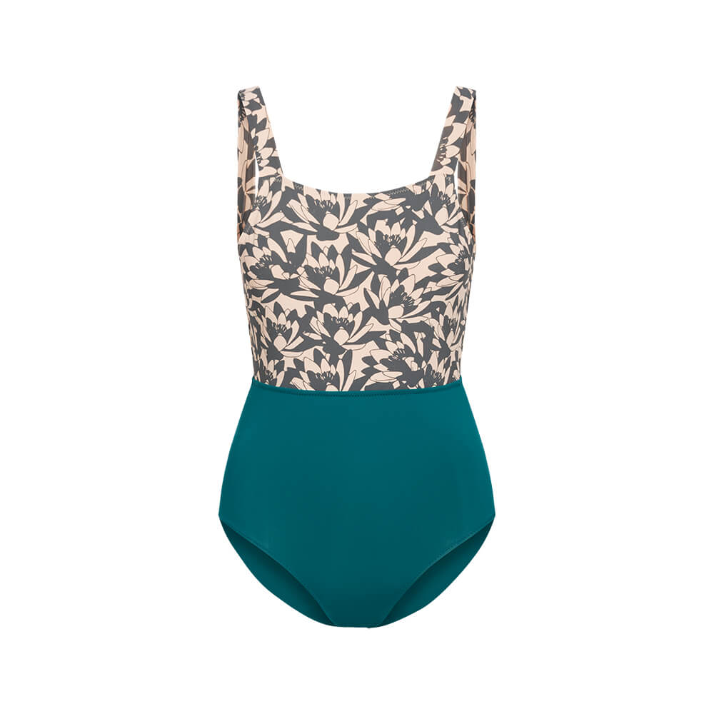 bleed clothing ECONYL® Swimsuit Grey Peach Petrol Blue