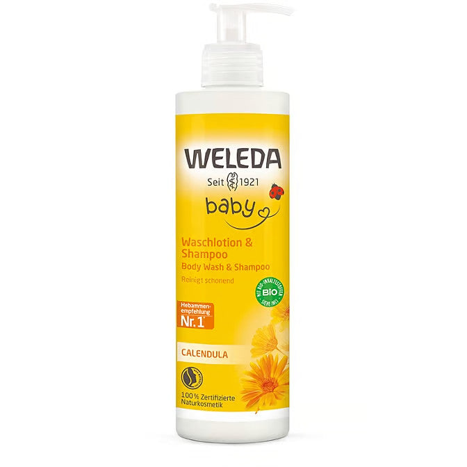 Weleda Waschlotion & Shampoo "Calendula" 400 ml