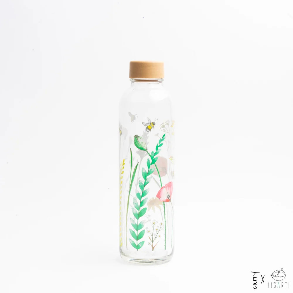 CARRY Trinkflasche aus Glas 0,7 l