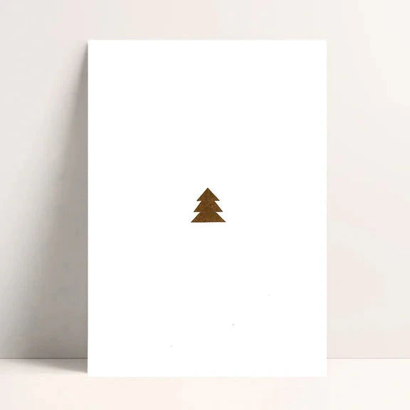 Jukserei Postkarte "Christmas Tree" Braun