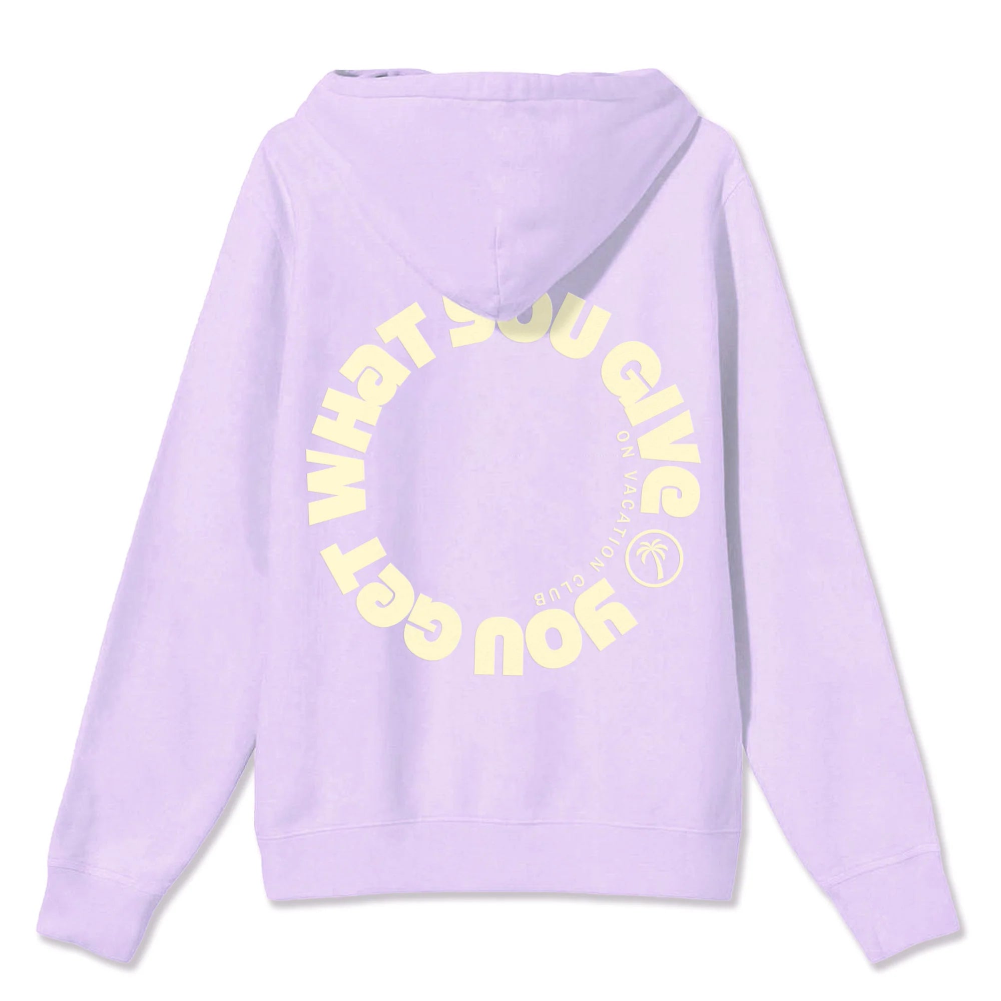 On Vacation Ladies Hoodie "Circle" Light-Purple