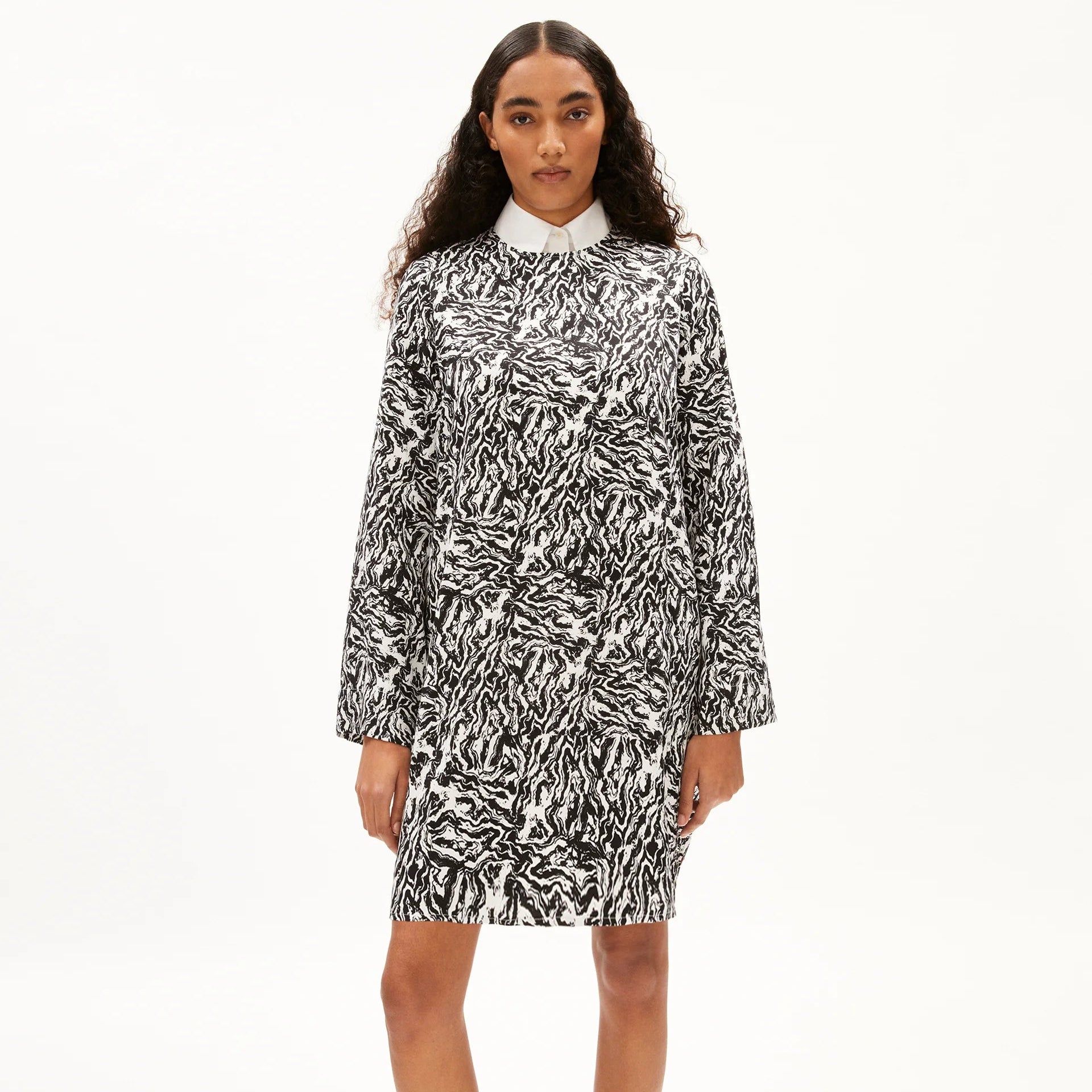 ARMEDANGELS Damen Casual Kleider Web "ALINUNAA STONEY" Oatmilk