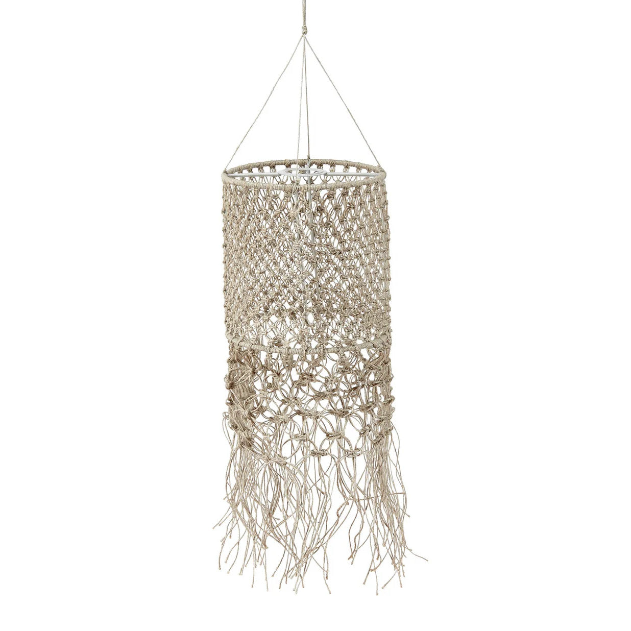 LIV interior Lampenschirm "JELLYFISH" L 30x70 cm Jute Sand