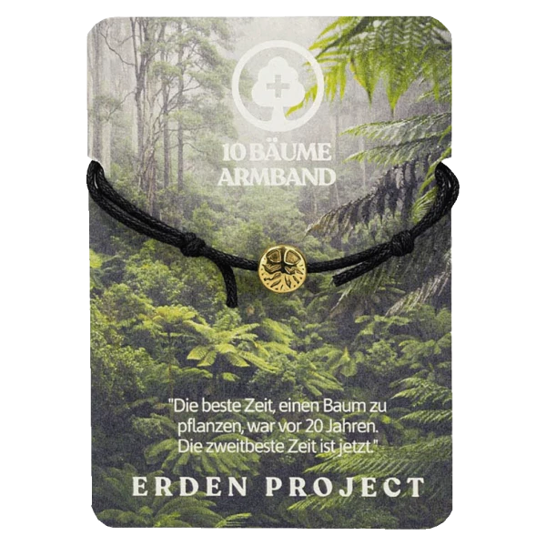 Erden Projekt Armband "10 Bäume" Onesize Gold