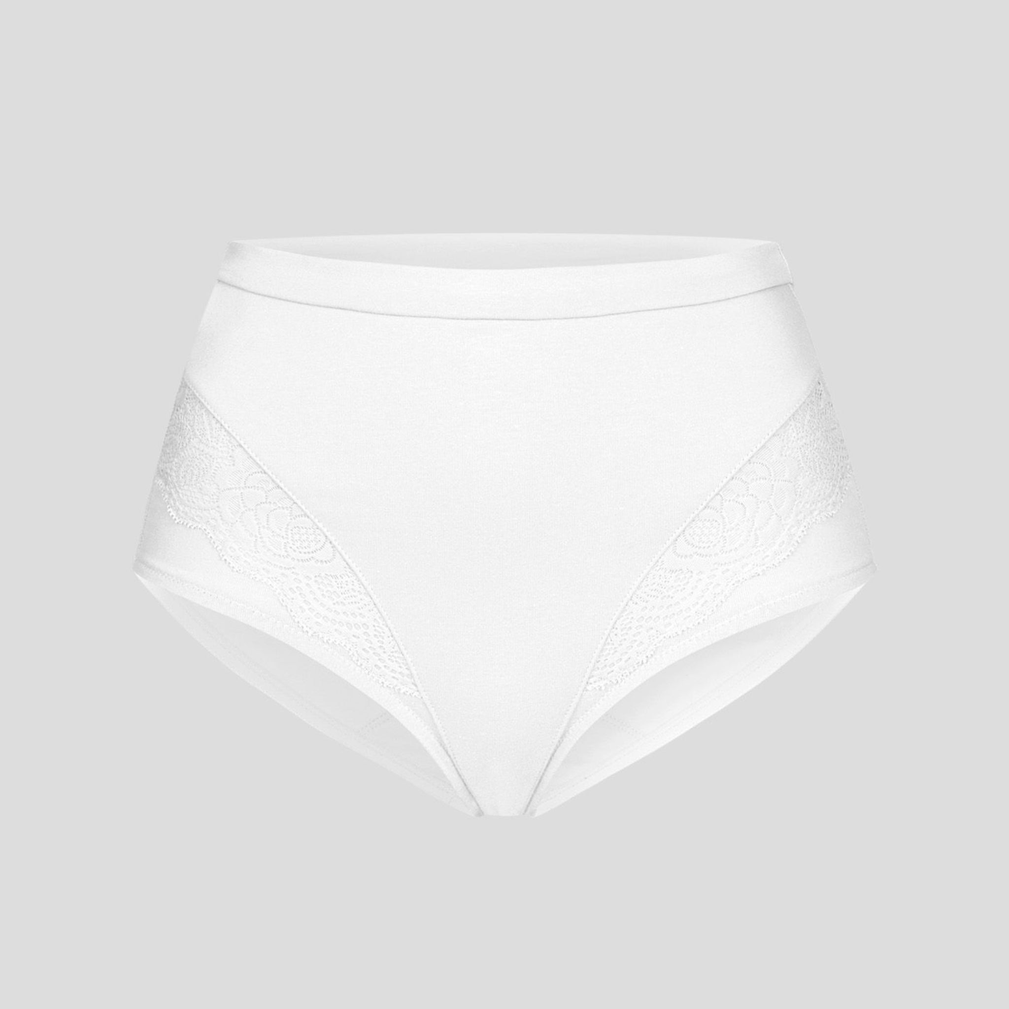 erlich textil High Waist Slip "Josepha" Weiß
