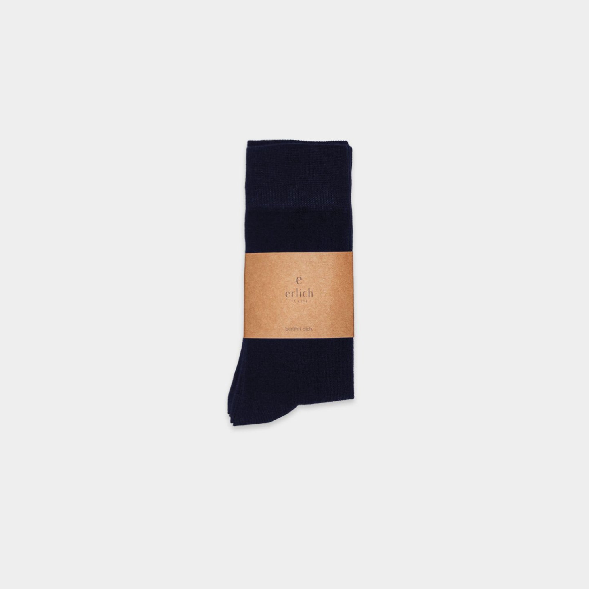 erlich textil Socken 3er Set "Maxi" 35 38 Mitternachtblau