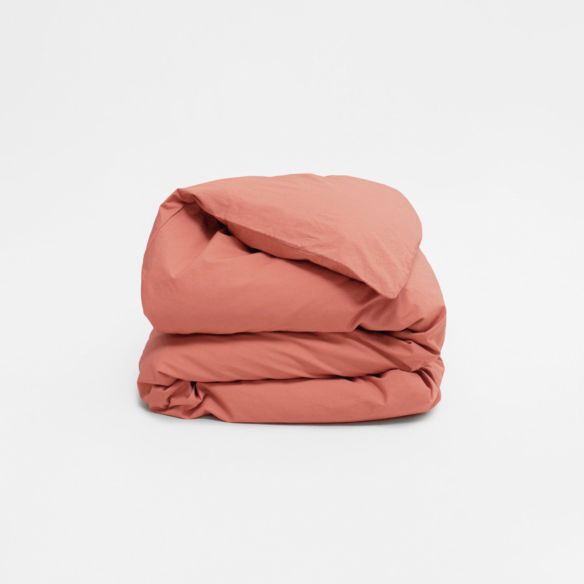 erlich textil Bettdeckenbezug "Finn" Rostrot