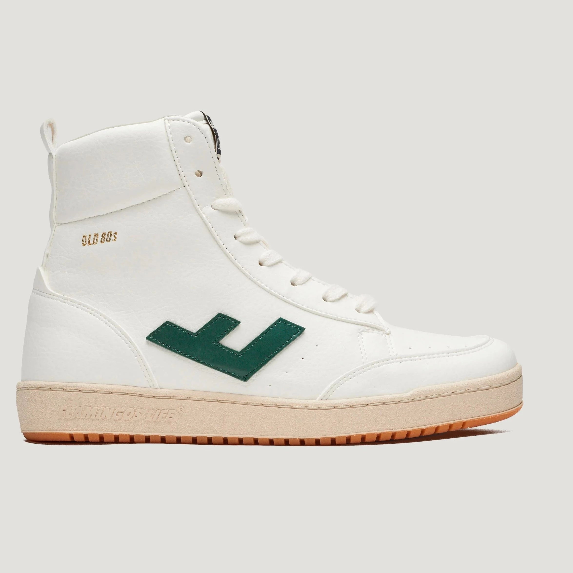 Flamingo's Life Unisex Sneaker "Old 80s" 39 White Forest Caramel