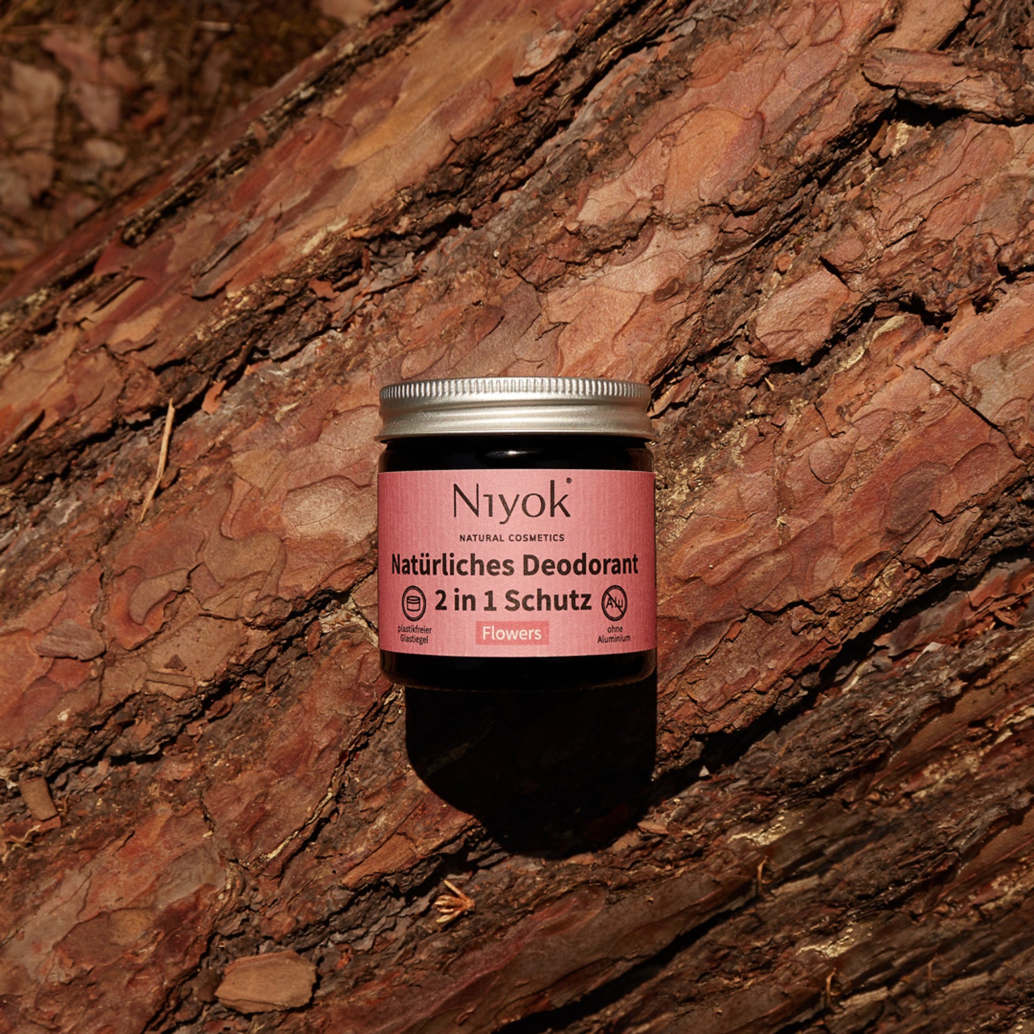 Niyok 2 in 1 anti-transpirante Deocreme - Flowers 40 ml