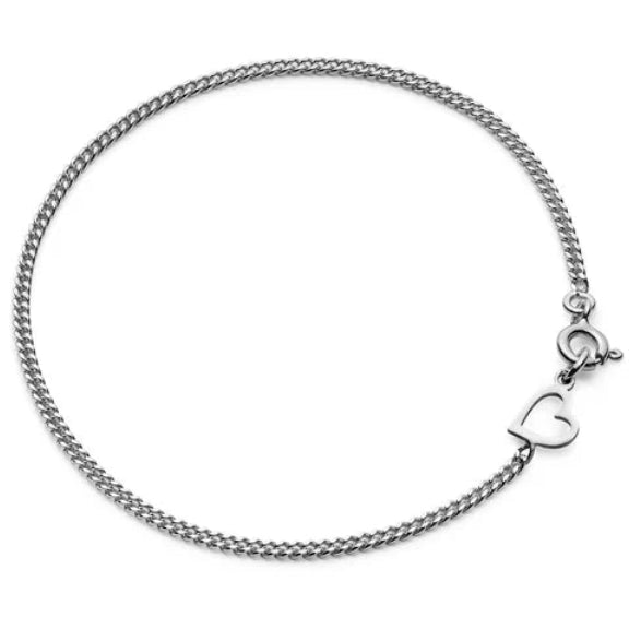 Jukserei Armband "Heart" Silber Länge: 17.5 cm