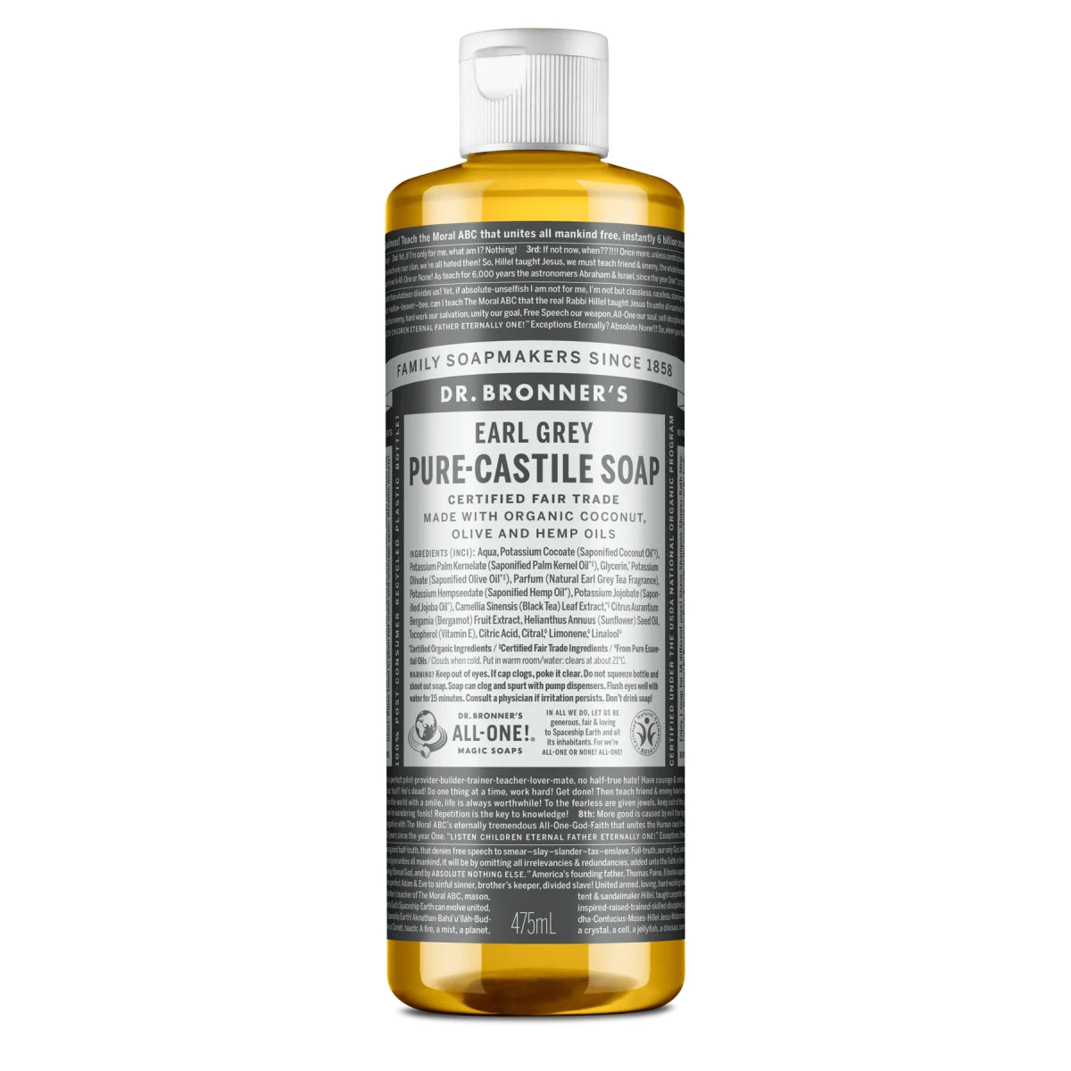 Dr. Bronner's Flüssigseife "18-in-1" Earl Grey - verschiedene Größen 475 ml