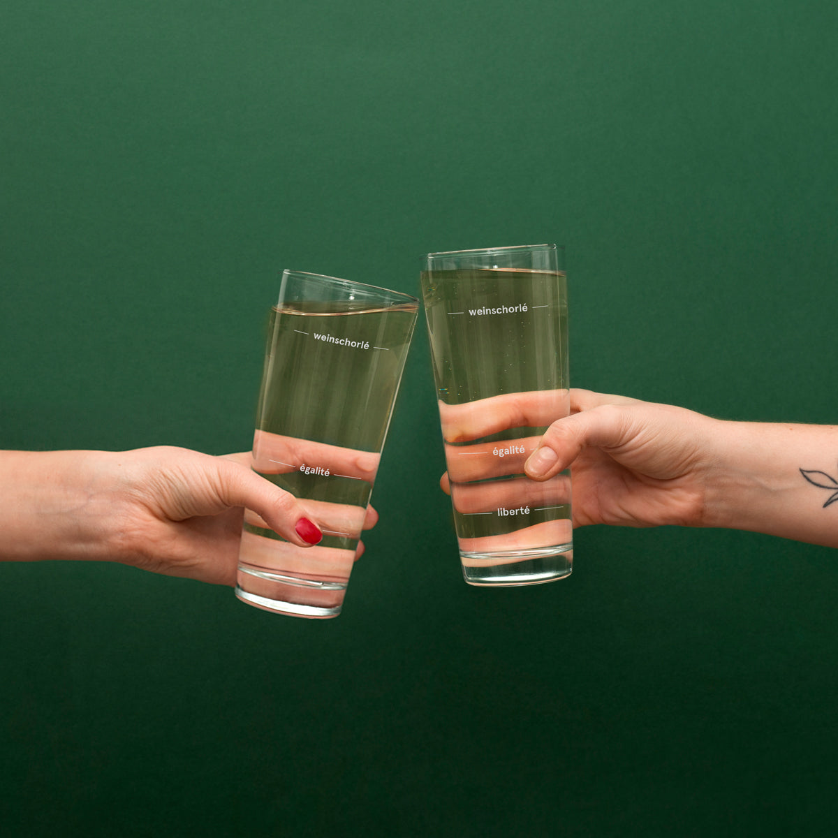 Selekkt Schorle-Glas "liberté égalité weinschorlé"