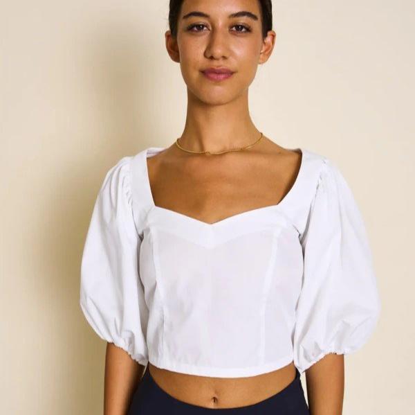 JAN N JUNE Damen Bluse "MADALENA" XL Weiß