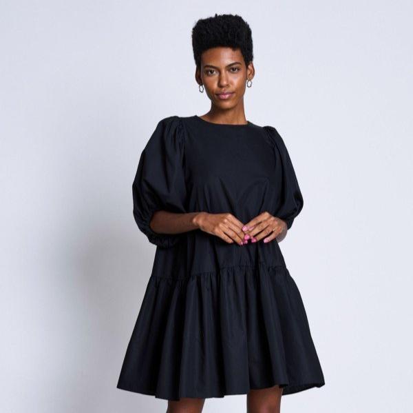 JAN N JUNE Damen Kleid "LUNA" L Schwarz