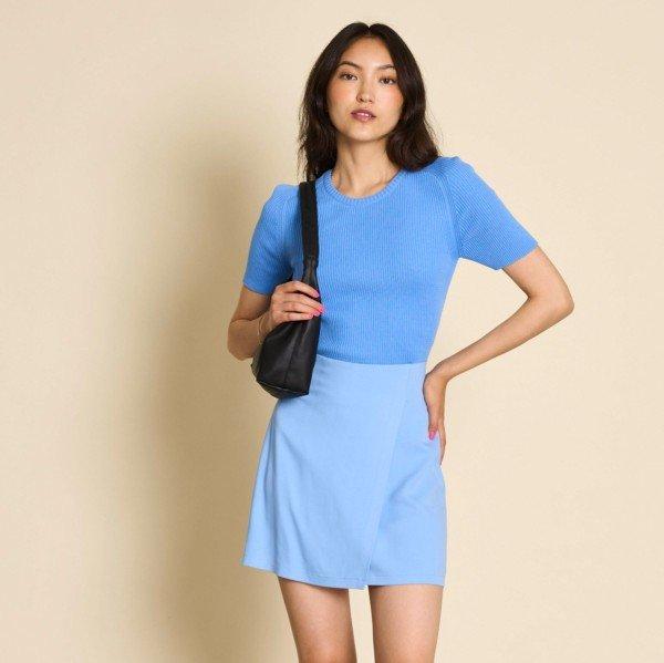 JAN N JUNE Damen Minirock "FILIA" Azure Blue