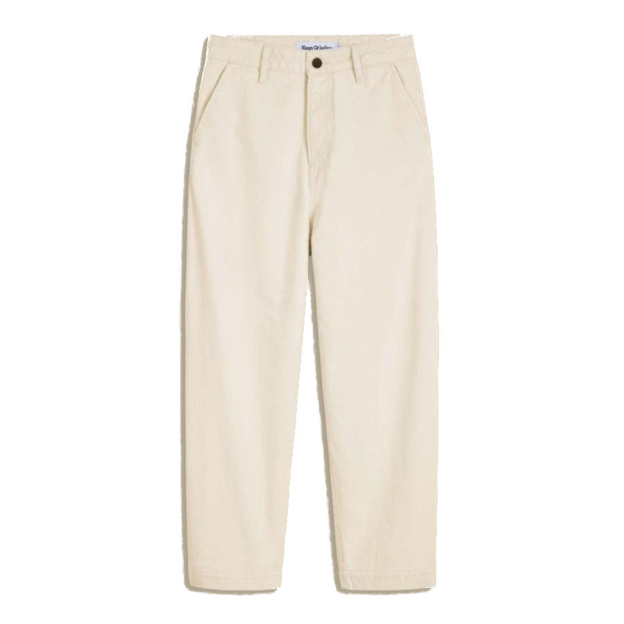 Kings of Indigo Cropped Jeans "Leila" Off-white