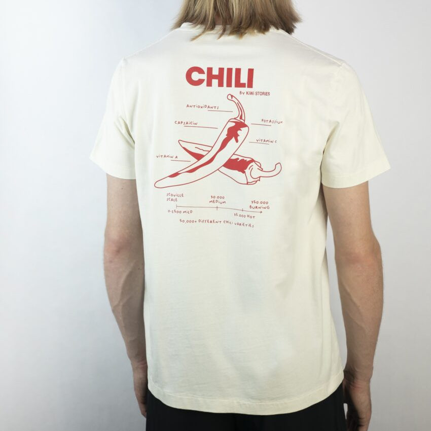KiWi STORIES Unisex T-Shirt Chilli White