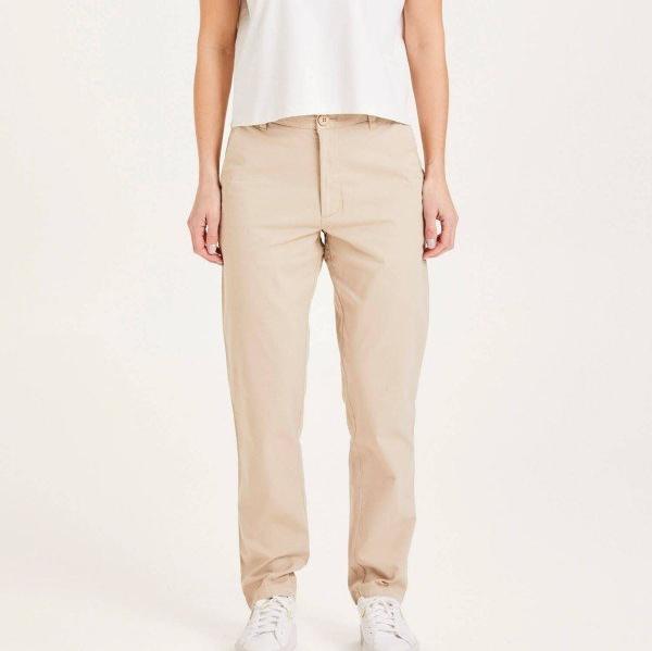 KnowledgeCotton Apparel Damen Chino "Willow" Beige