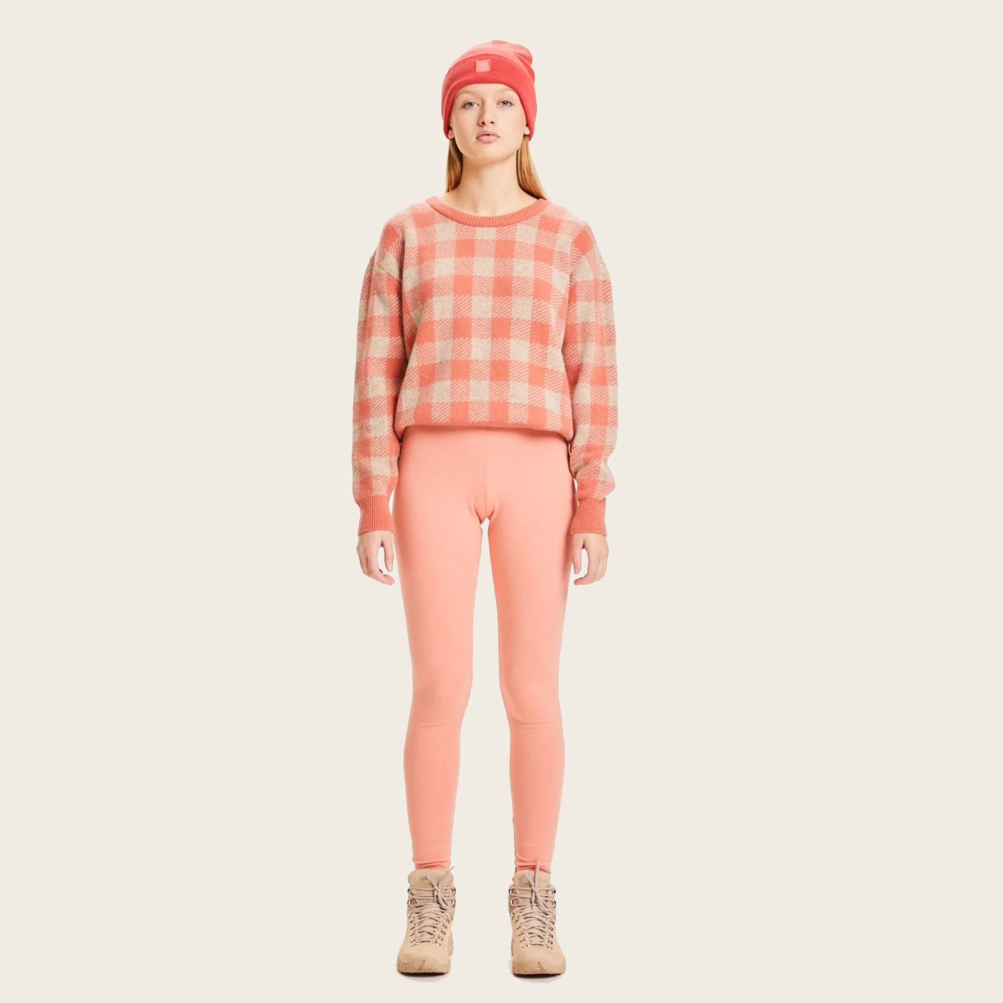 KnowledgeCotton Apparel Leggings "Camellia" Peach