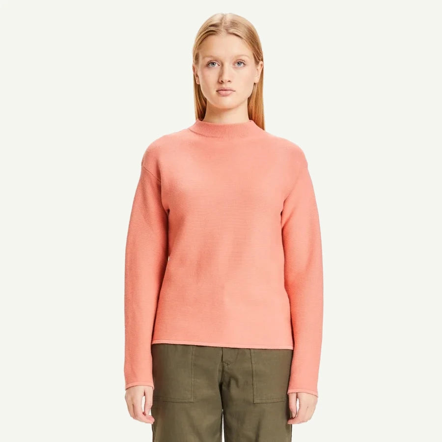 KnowledgeCotton Apparel Pullover "Myrthe Basic" Peach