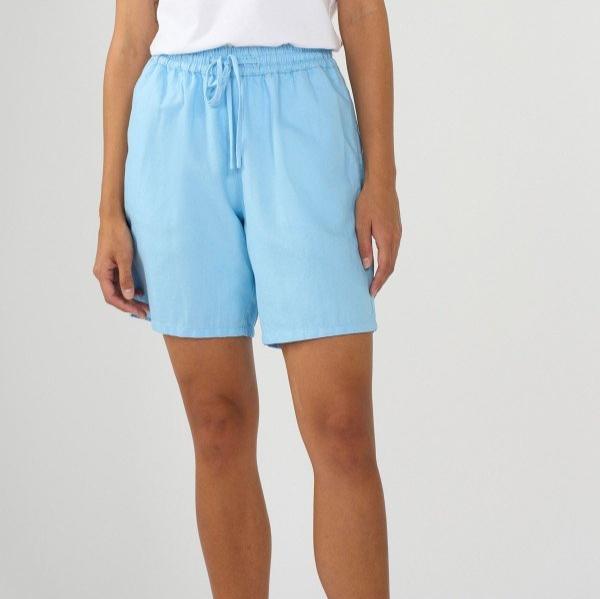 KnowledgeCotton Apparel Damen Shorts Hellblau