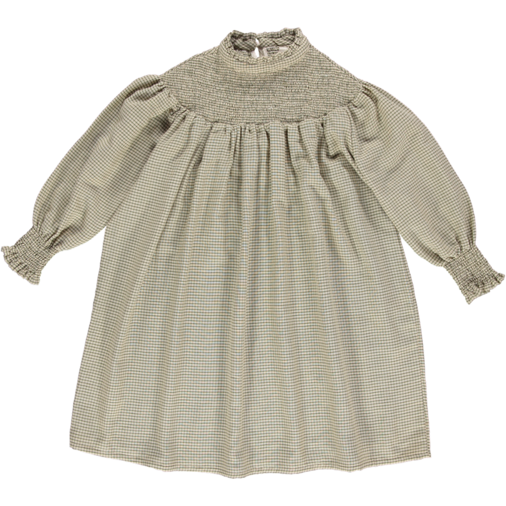 LiiLU Smocked Karo Kleid