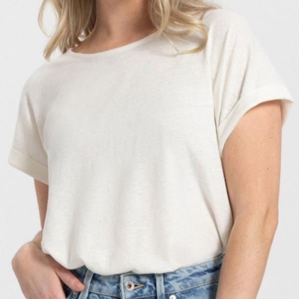 KUYICHI Damen T-Shirt "Bella" Off White