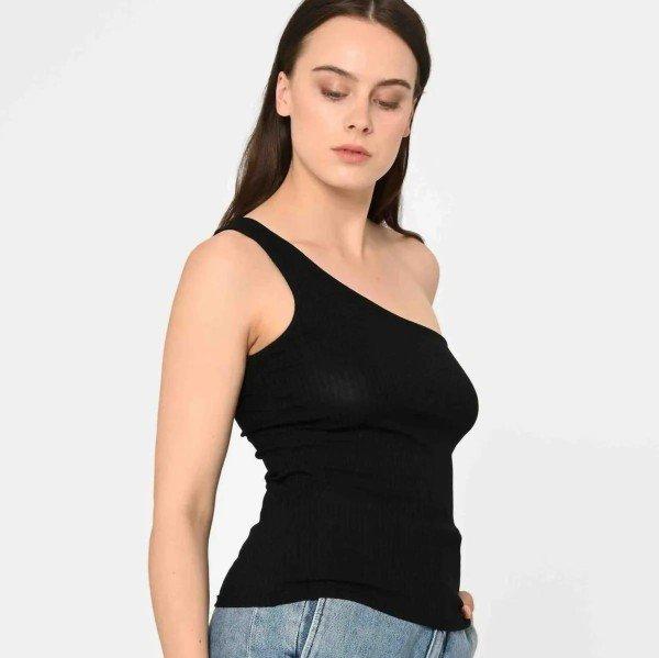Lovjoi Damen Rib Top "Flabela" Black