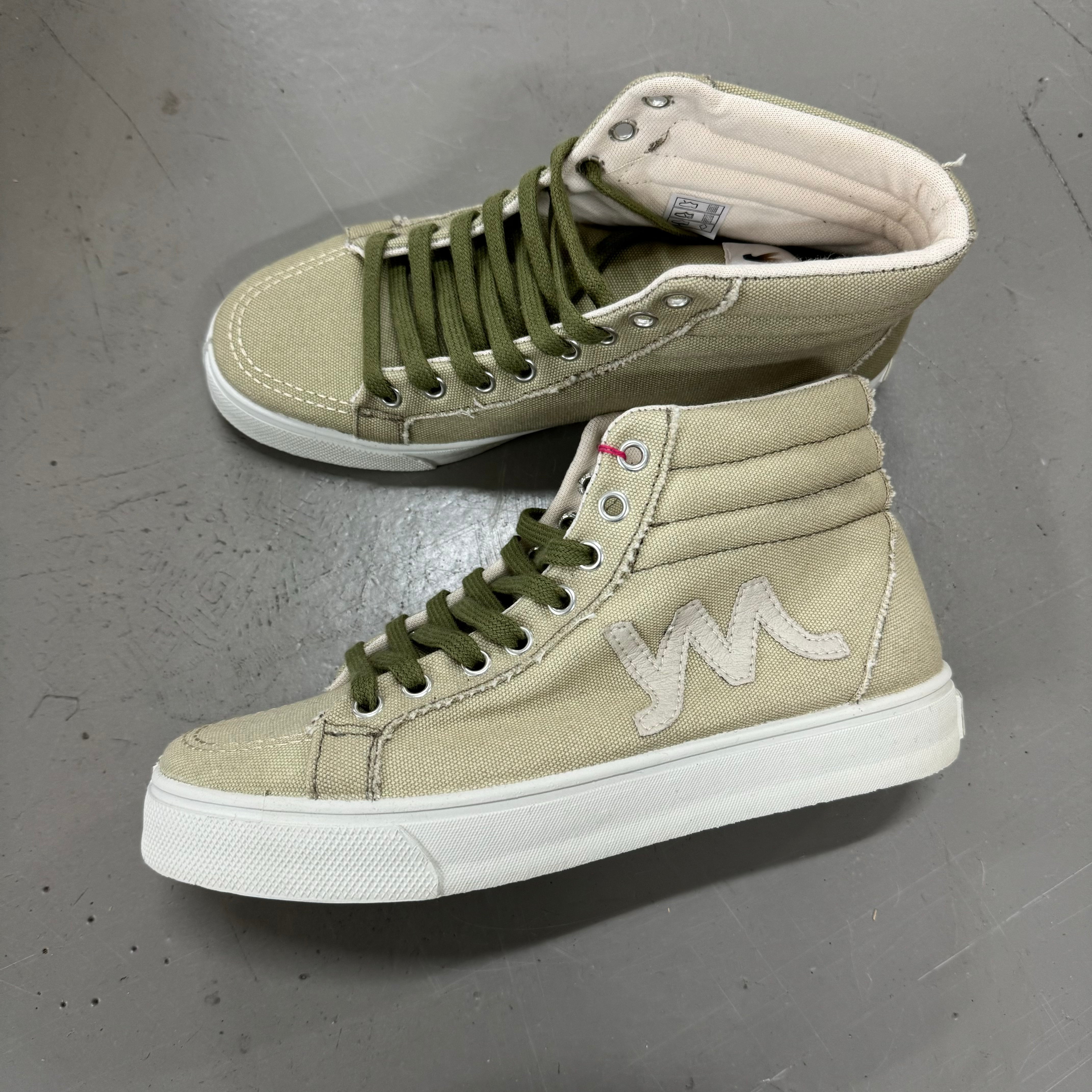 Youmans Unisex Canvas Sneaker "Manatee" 38 Hellgrün