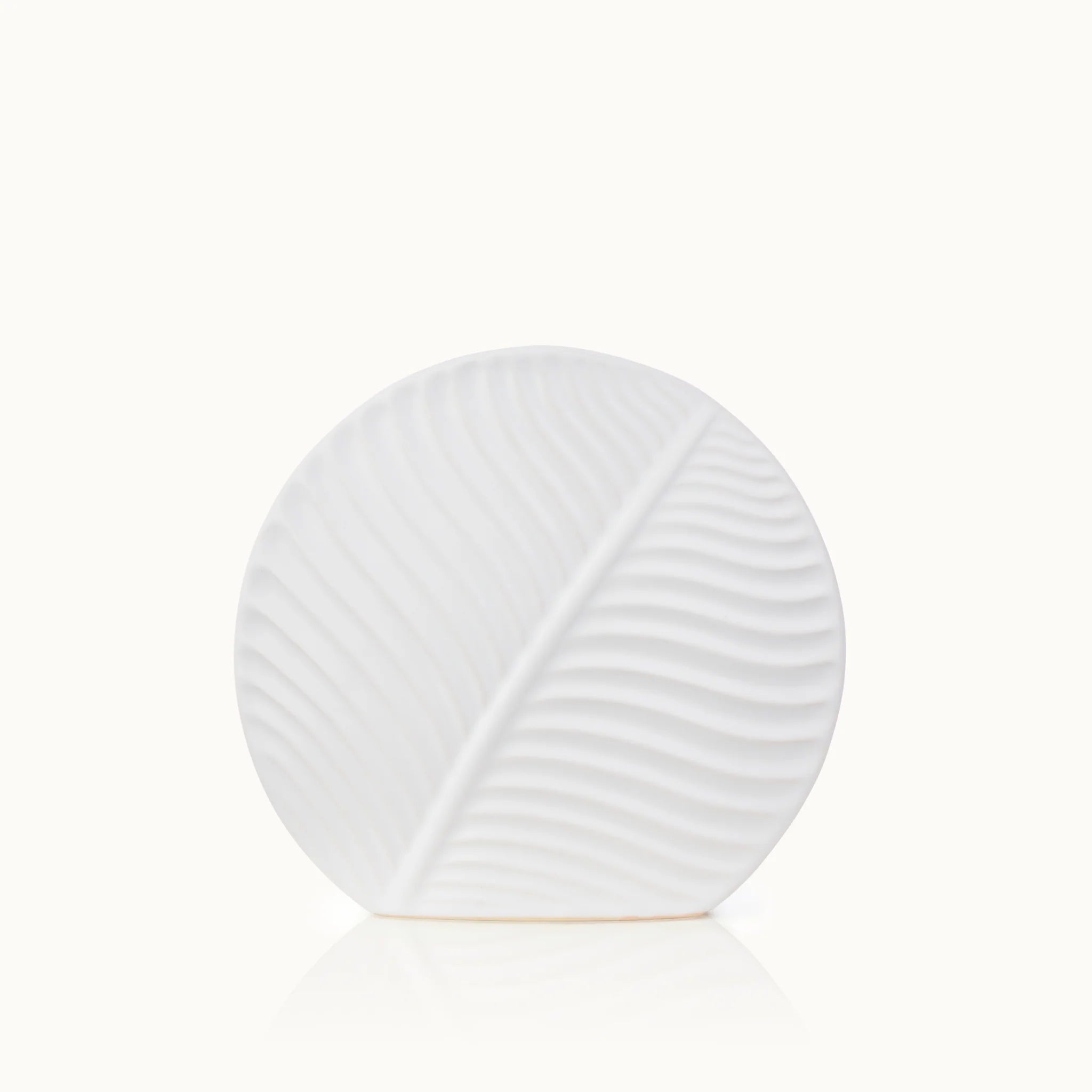 by Vivi Vase "Leaf" Mittel Weiß