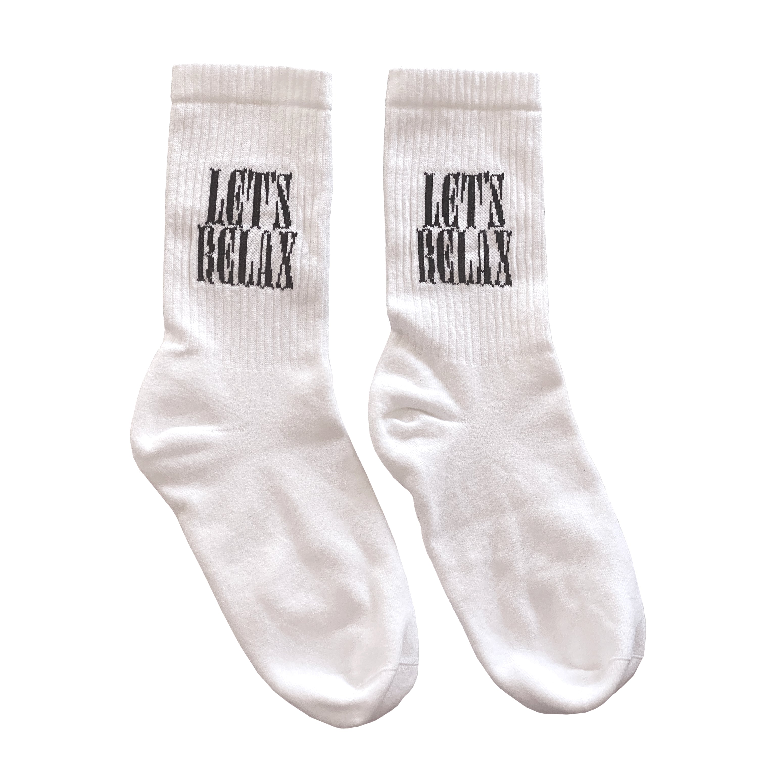Navucko Socken "Let´s relax" Weiß Schwarz