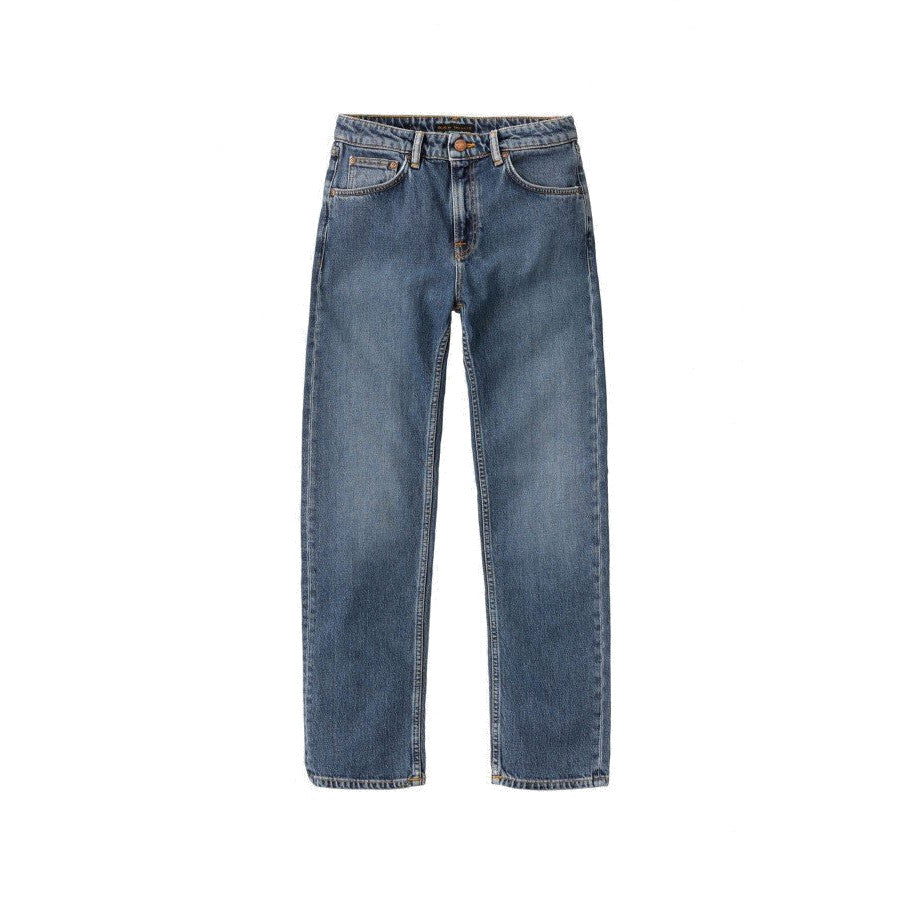 Nudie Jeans Jeans "Straight Sally Indigo Autumn" Blau