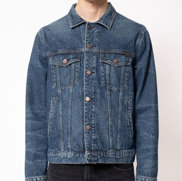 Nudie Jeans Herren Jeansjacke "Robby" S Le Bleu