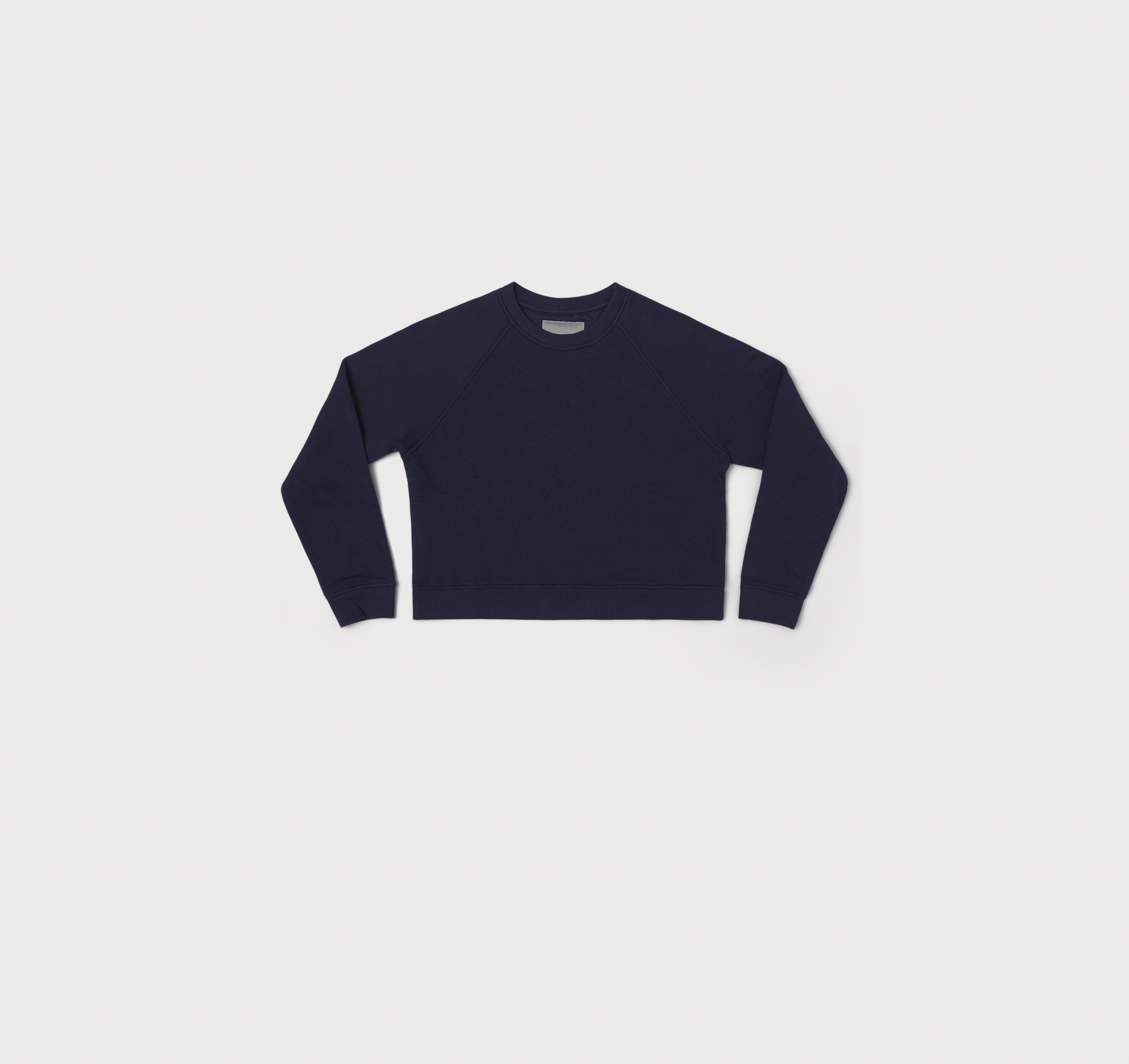 Organic Basics Organic Cotton Cropped SWEATER Navy