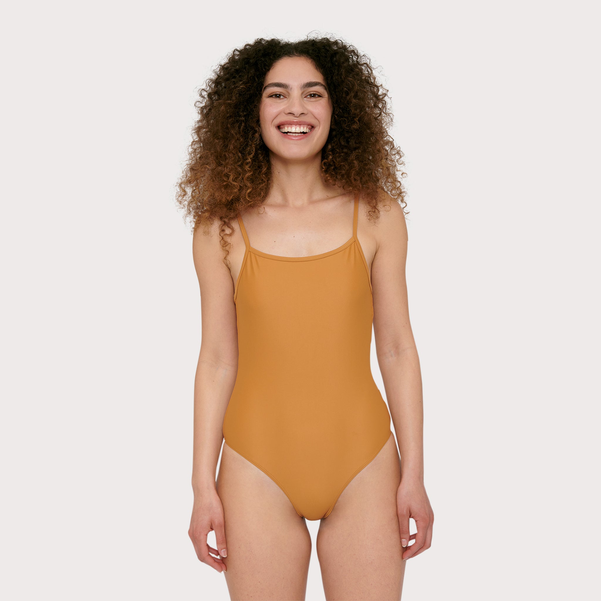 Organic Basics Re-Swim Badeanzug Ocker