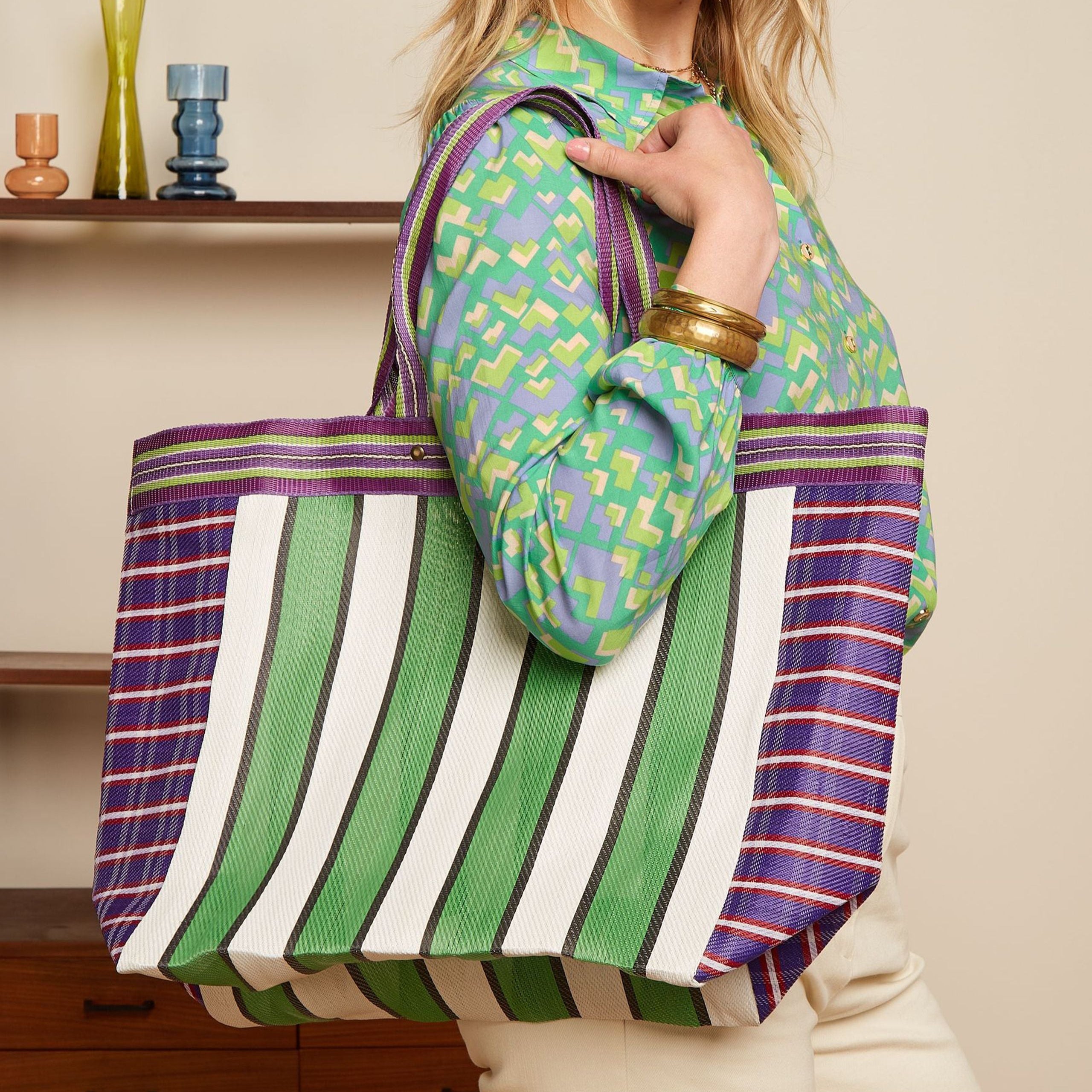 King Louie Big Shopper "Mercado" One Size Grün (Fern Green)