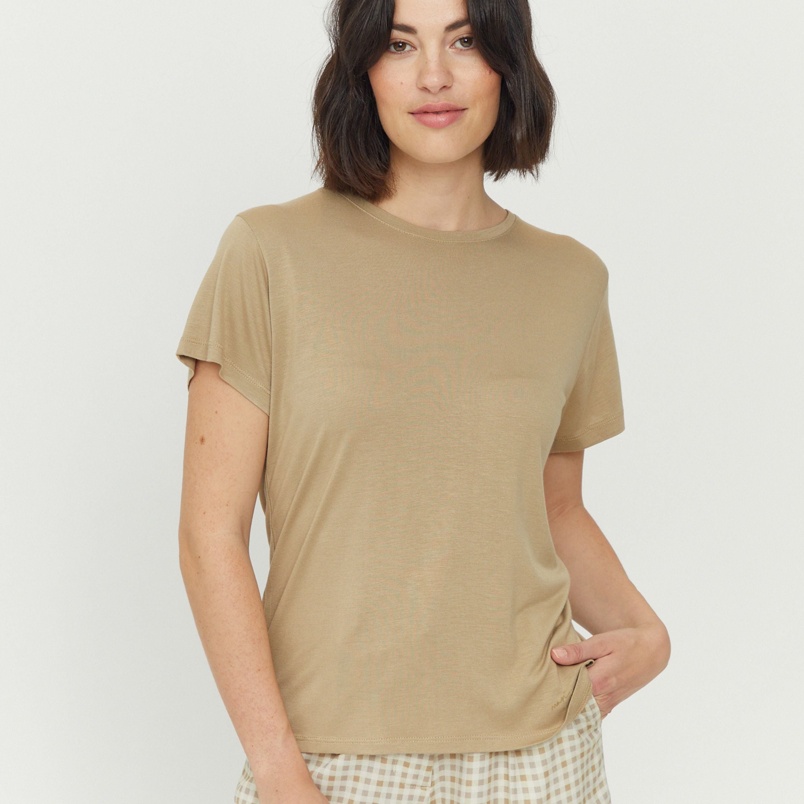 Mazine T-Shirt "Leona" Natur (sandy olive)
